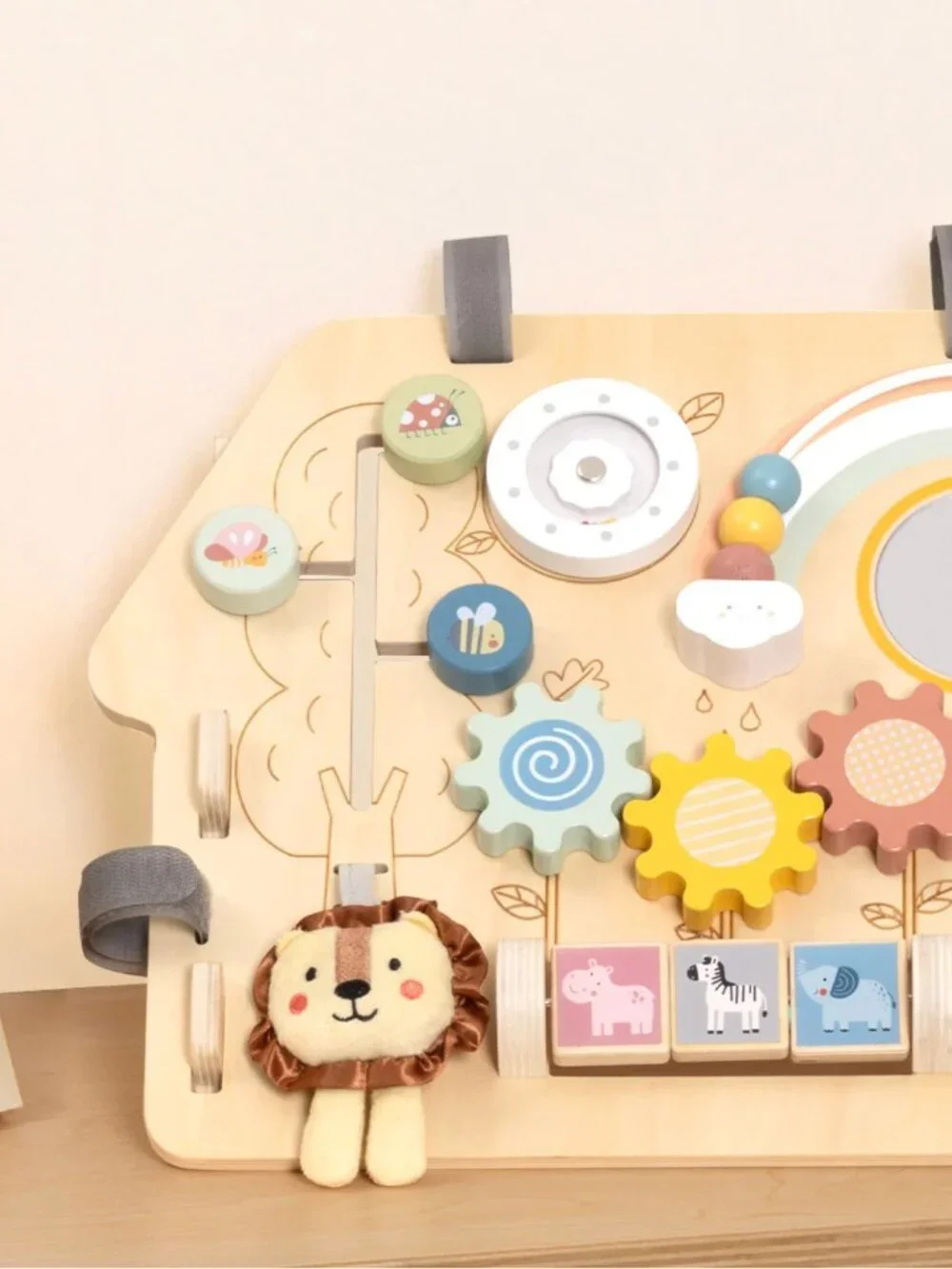 Montessori Wooden Busy Board Activity Board Sensory Learning Toy New